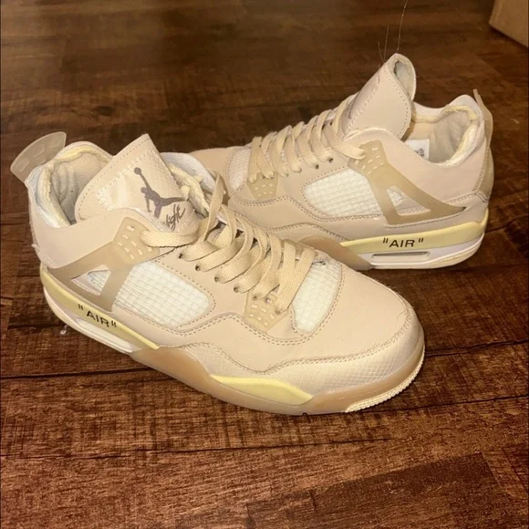 Jordan Sneakers in Cream and White - Picture 2 of 3